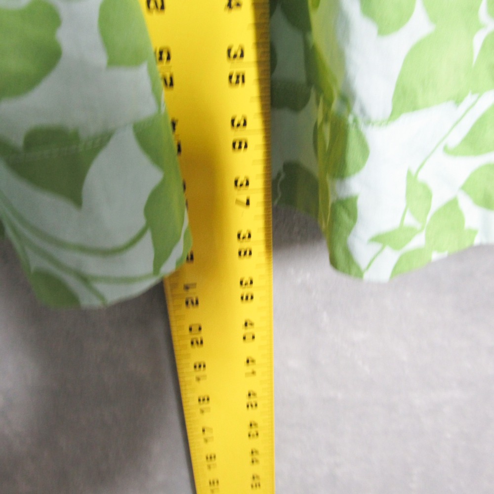 Garnet Hill Floral Print Sleeveless Dress Women's Size 6P Green White - Picture 10 of 12
